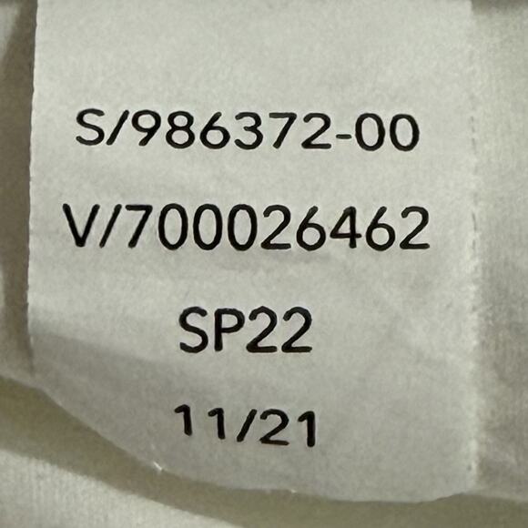 Athleta Shirt Womens Size 1X White Button Up Long Sleeve Preppy Classic - Picture 9 of 10